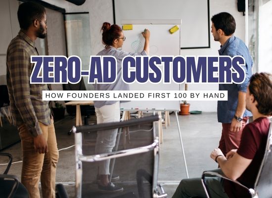 Zero-Ad Playbooks: Exactly How Founders Got Their First 100 Customers Without Paying for Traffic
